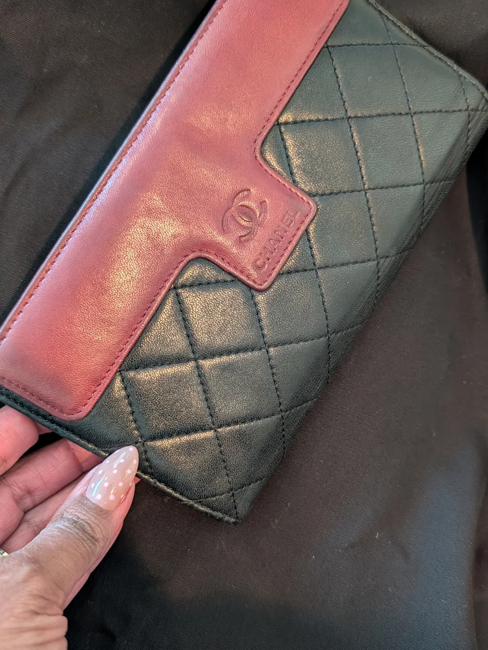 Chanel Vintage Quilted Leather Wallet
